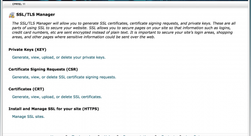 Add SSL Certificate cPanel